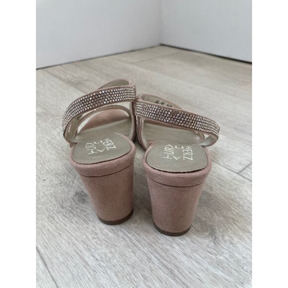 Naturalizer Neutral Dress Sandals With Rhinestone Trim, Size 4.5 - Picture 3 of 6